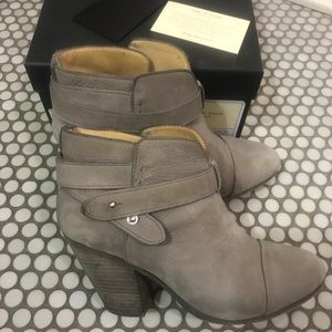 Rag & Bone Harrow Boots Booties Sz 37 or 7 Gray